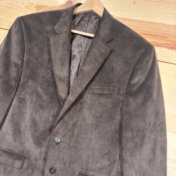Chaps Blazer Mens 42R Brown Corduroy 2 Button Sport Coat - Picture 1 of 14